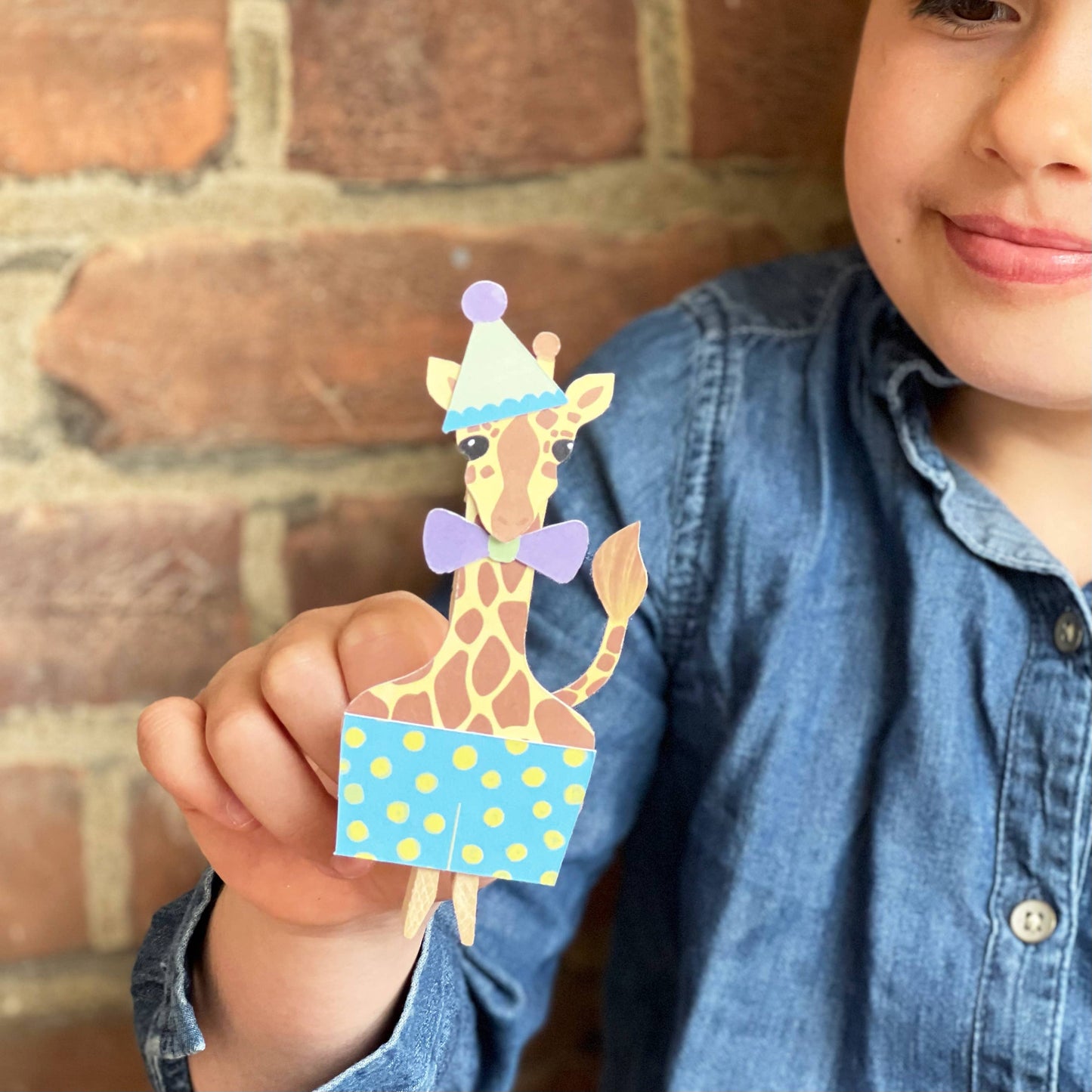Make Your Own Giraffe Peg Doll Kit