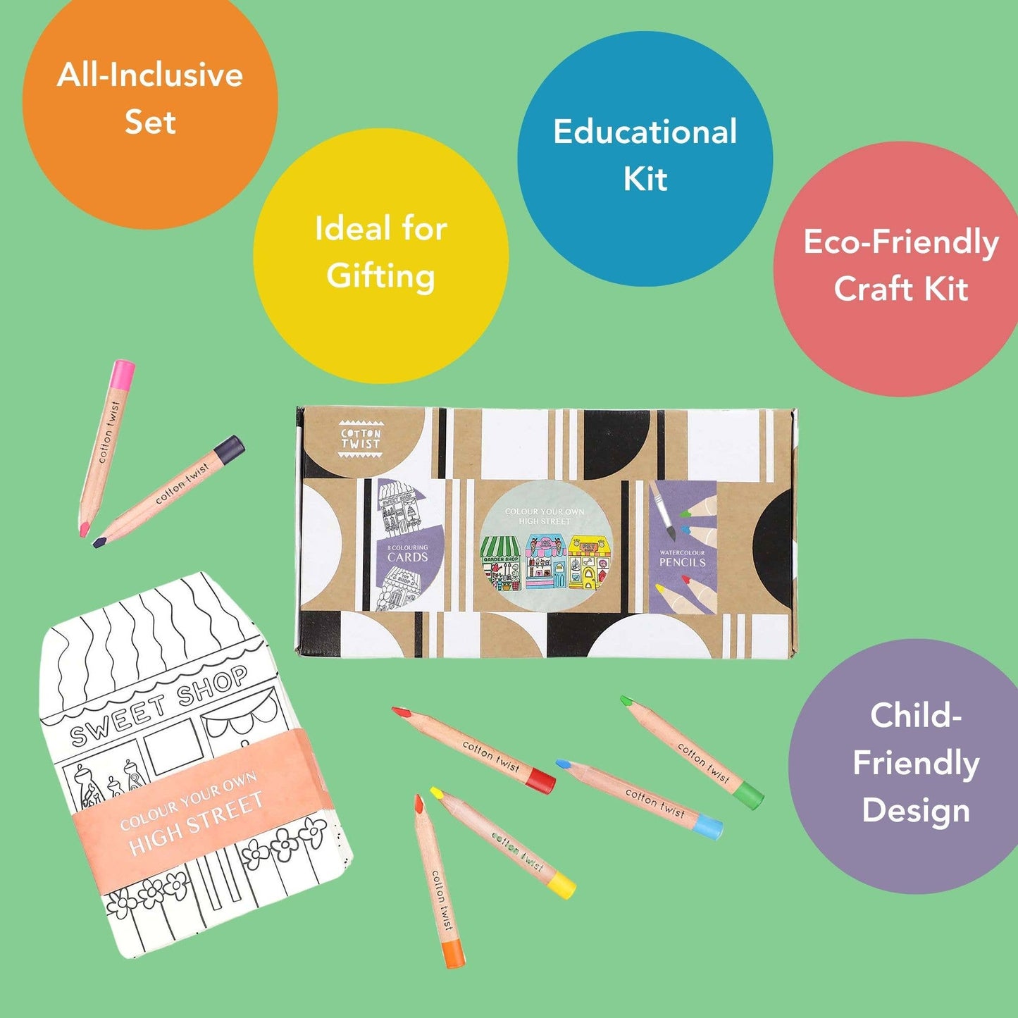 Colour Your Own High Street Kit With Watercolour Pencils