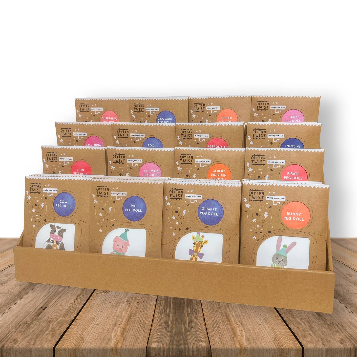 Make Your Own Giraffe Peg Doll Kit