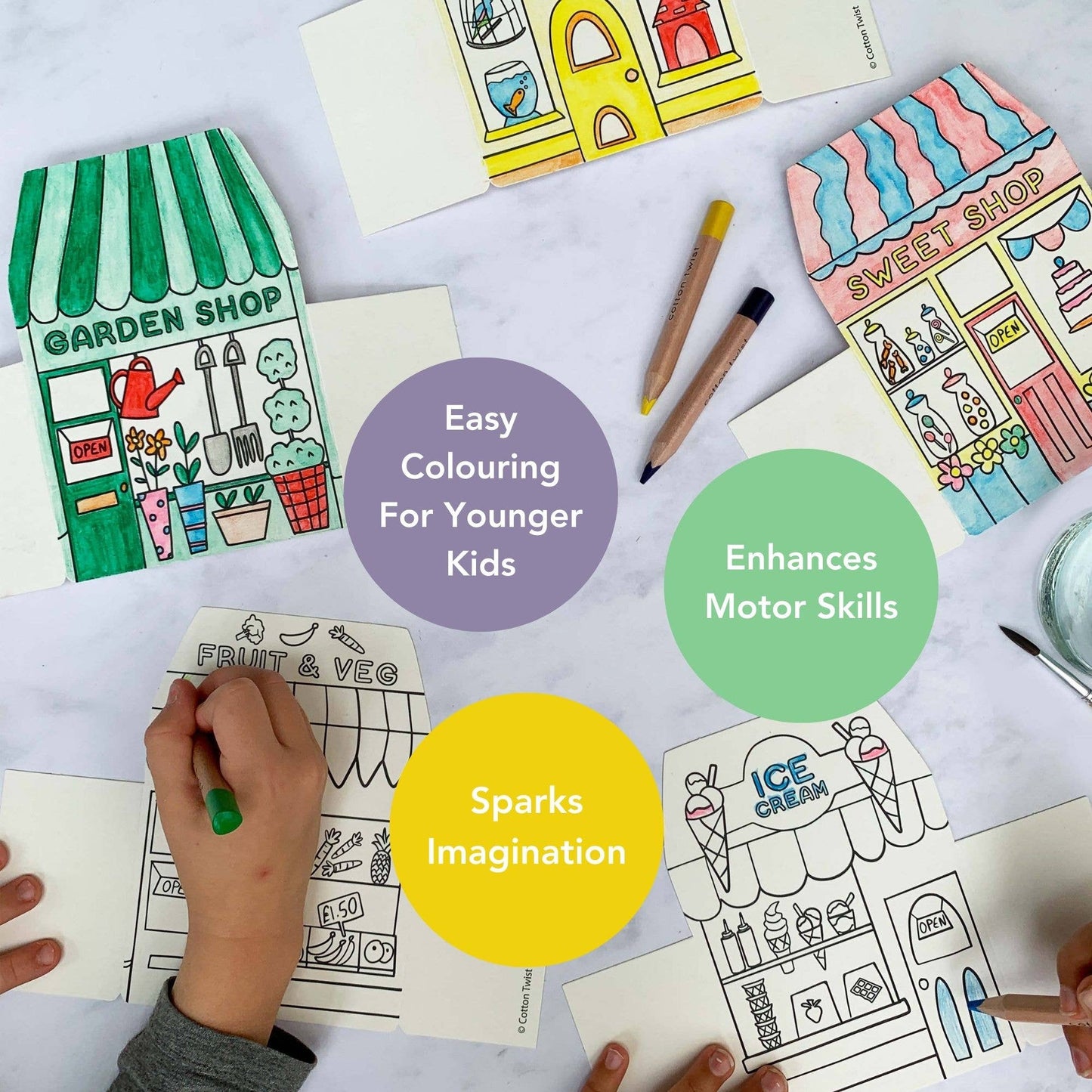 Colour Your Own High Street Kit With Watercolour Pencils