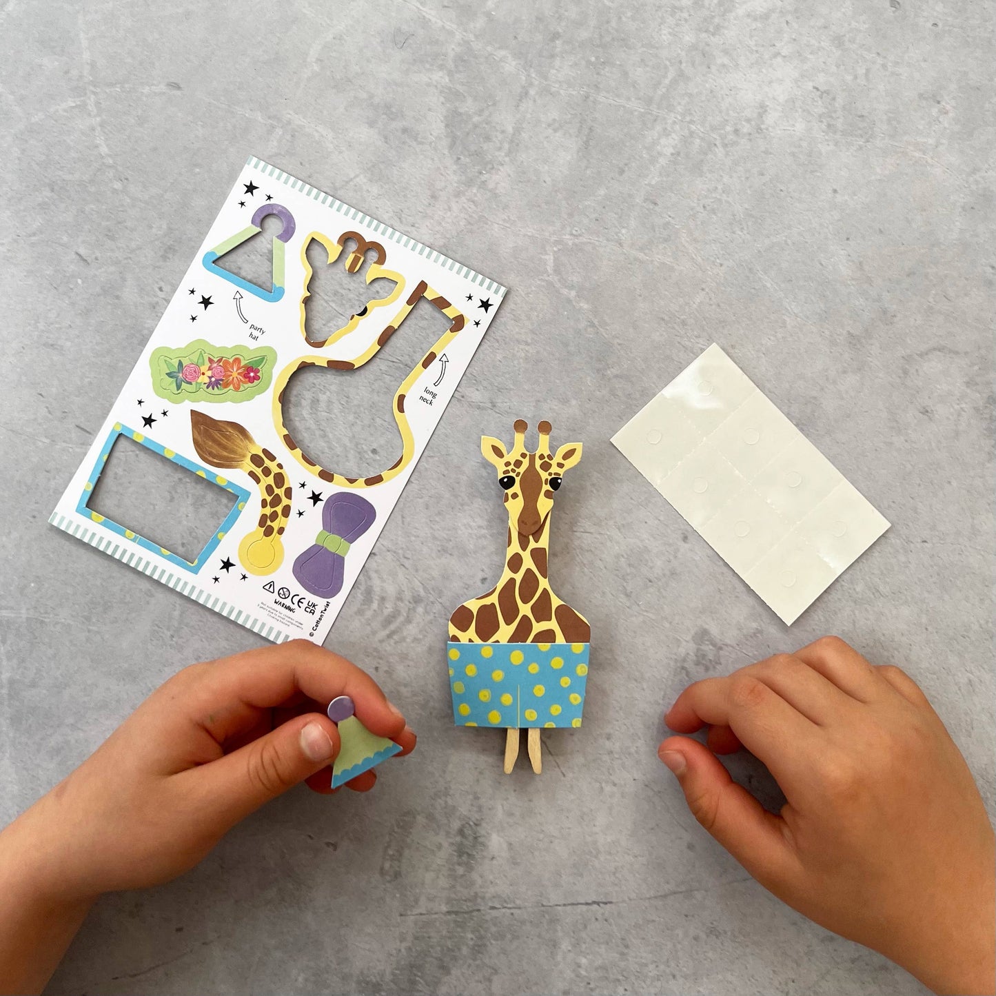 Make Your Own Giraffe Peg Doll Kit