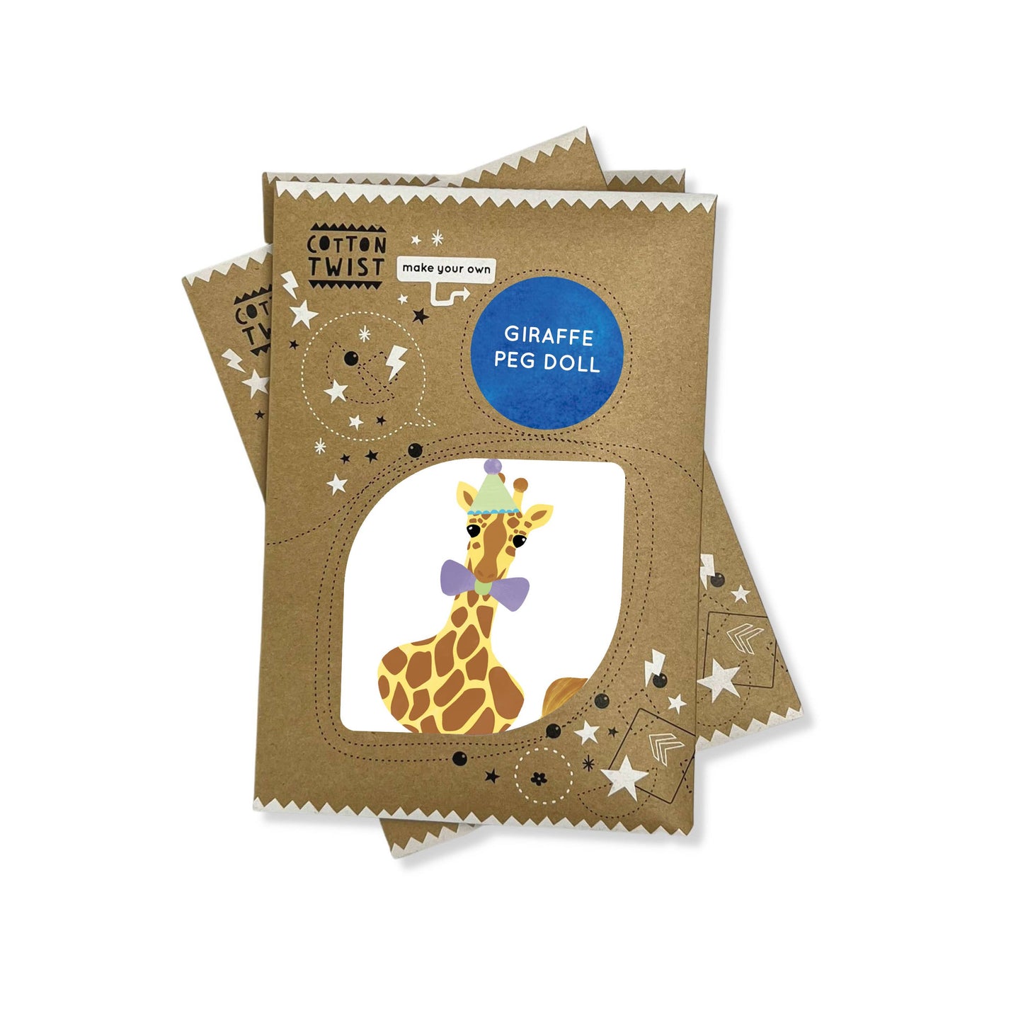 Make Your Own Giraffe Peg Doll Kit